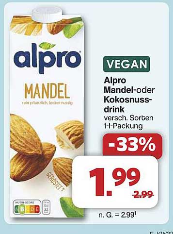 Alpro Mandeldrink - vegan und lecker!