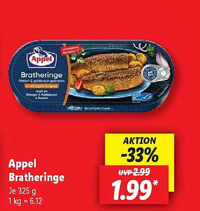 Appel Bratheringe - 325 g