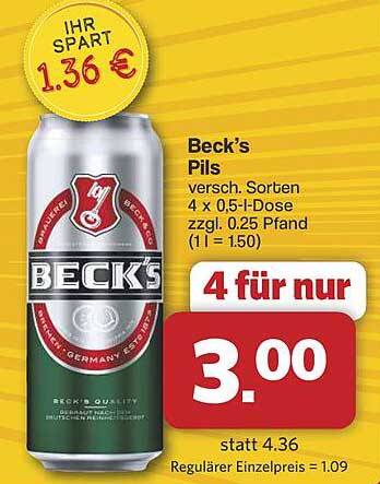 Beck's Pils 4er Pack