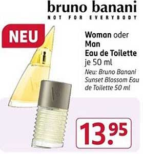 bruno banani Sunset Blossom Eau de Toilette für Woman oder Man je 50 ml