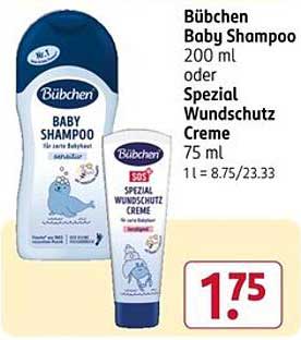 Bübchen Baby Shampoo 200 ml oder Spezial Wundschutz Creme 75 ml