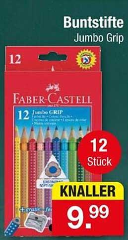 Buntstifte Jumbo Grip von Faber-Castell - 12 Stück