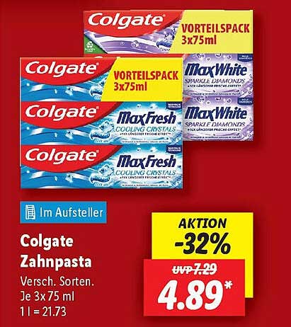 Colgate Zahnpasta Vorteilspack 3x75ml
