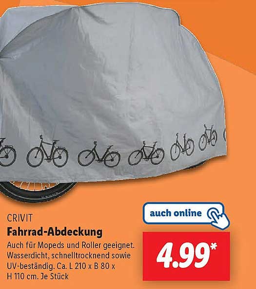CRIVIT Fahrrad-Abdeckung