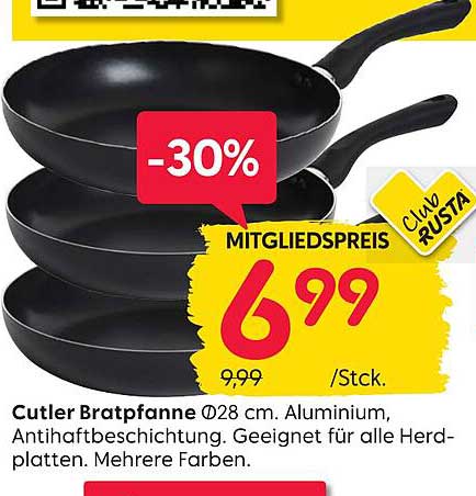 Cutler Bratpfanne Ø28 cm - Aluminium, Antihaftbeschichtung