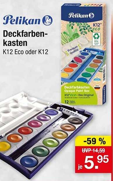 Deckfarbenkasten K12 Eco oder K12 von Pelikan