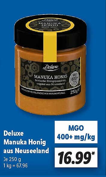 Deluxe Manuka Honig aus Neuseeland