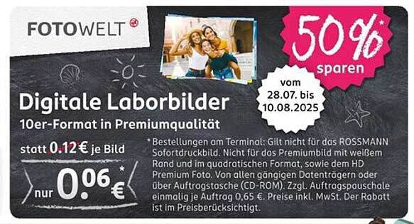 Digitale Laborbilder 10er-Format in Premiumqualität