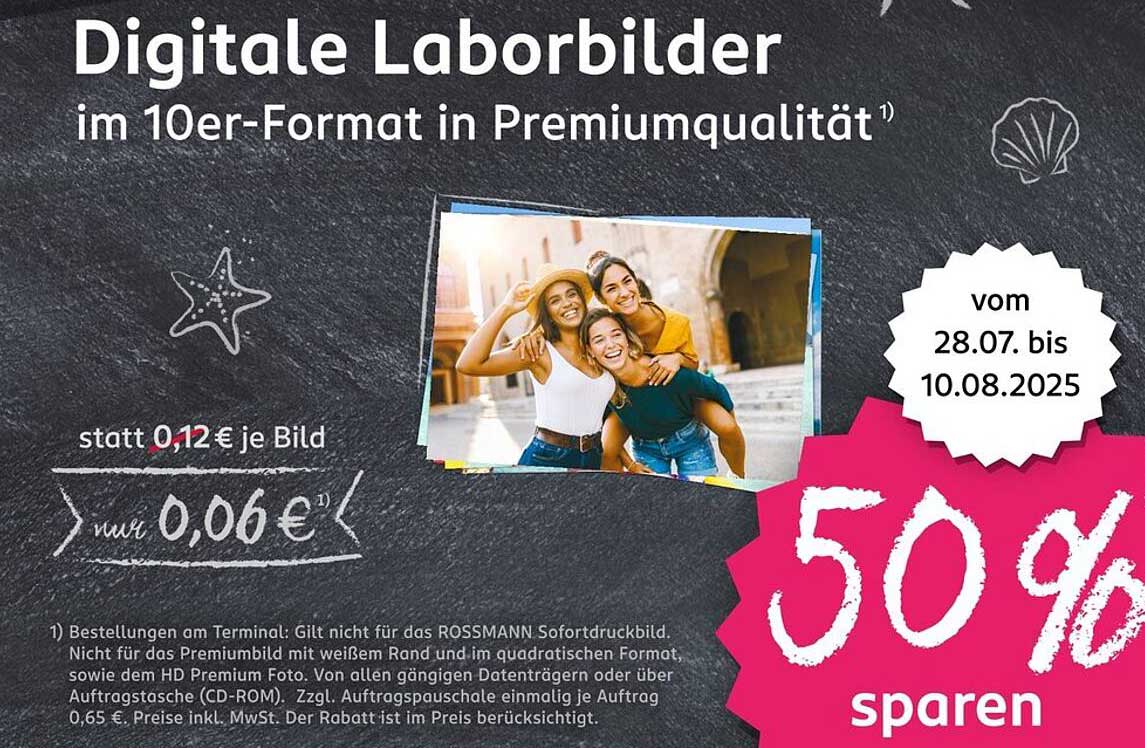 Digitale Laborbilder im 10er-Format in Premiumqualität