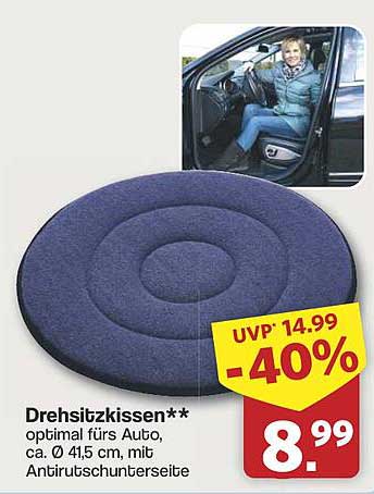 Drehsitzkissen - optimal fürs Auto