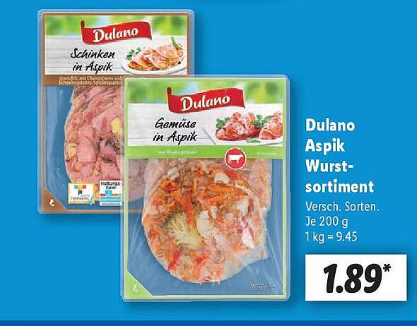 Dulano Aspik Wurstsortiment