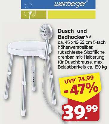 Duscht- und Badhocker von Weinberger