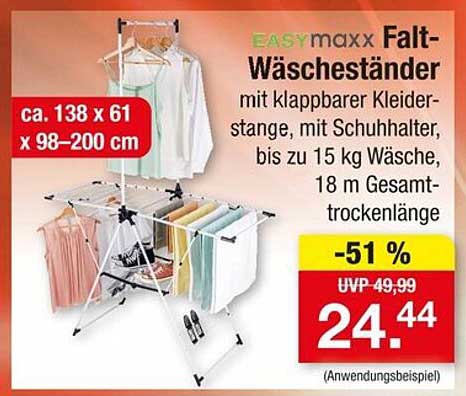 EASYmaxx Falt-Wäscheständer