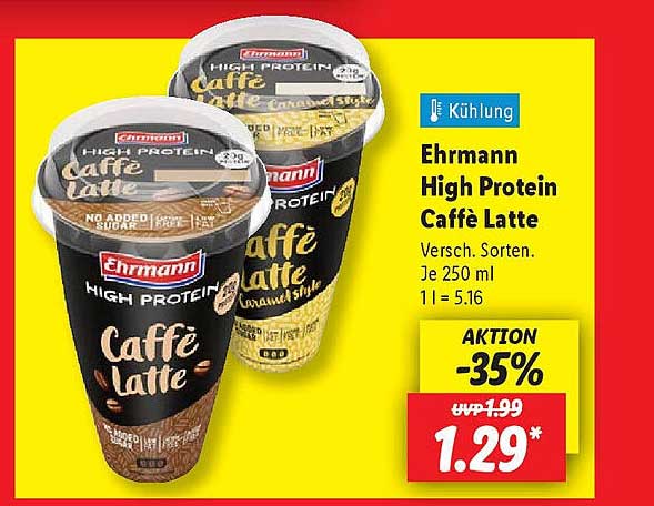 Ehrmann High Protein Caffè Latte 250 ml
