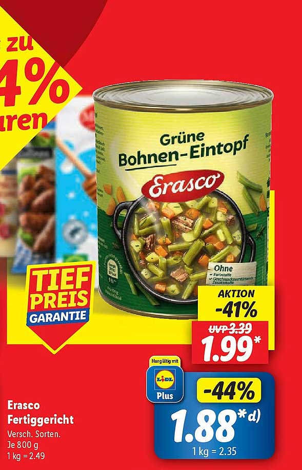 Erasco Grüner Bohnen-Eintopf 800 g
