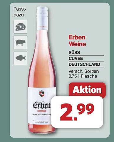 Erben Weine Süss Cuvée Deutschland 0,75-l-Flasche