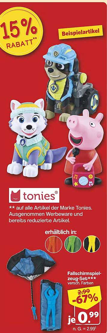Fallschirmspielzeug-Set - jetzt nur 0,99 €! 