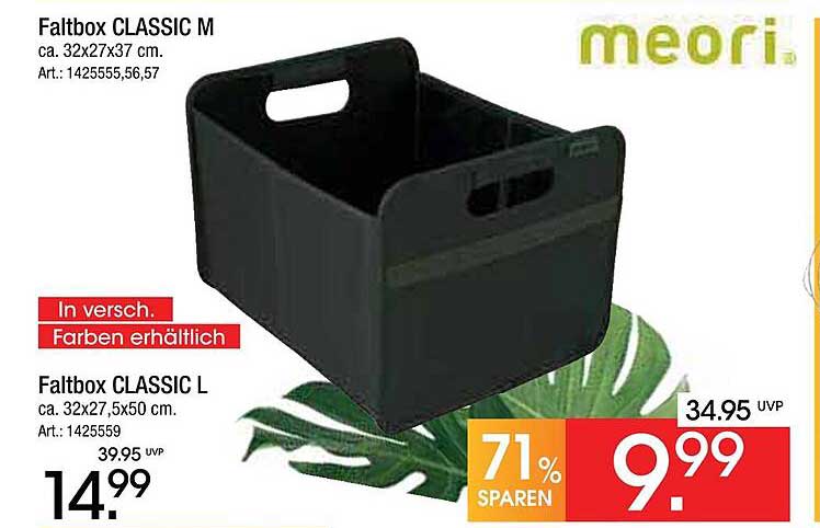 Faltbox CLASSIC L in verschiedenen Farben erhältlich