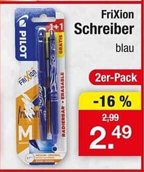 FriXion Schreiber blau 2er-Pack