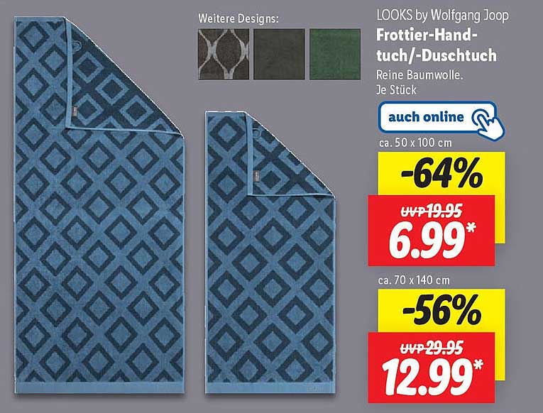 Frottier-Handtuch/Duschtuch von LOOKS by Wolfgang Joop