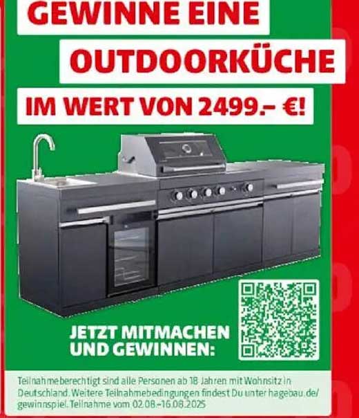 Gewinne eine Outdoorküche im Wert von 2499,- €!
