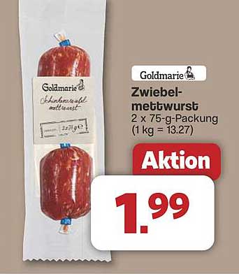 Goldmarie Zwiebelmettwurst 2 x 75-g-Packung