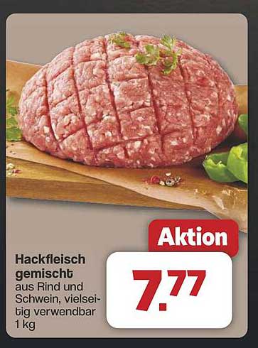 Hackfleisch gemischt aus Rind und Schwein, vielseitig verwendbar 1 kg