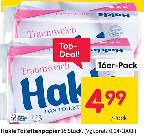 Hakle Toilettenpapier 16 Stück