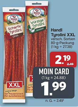 Handl Tyrolini XXL - Scharfe und Würzige Sorten