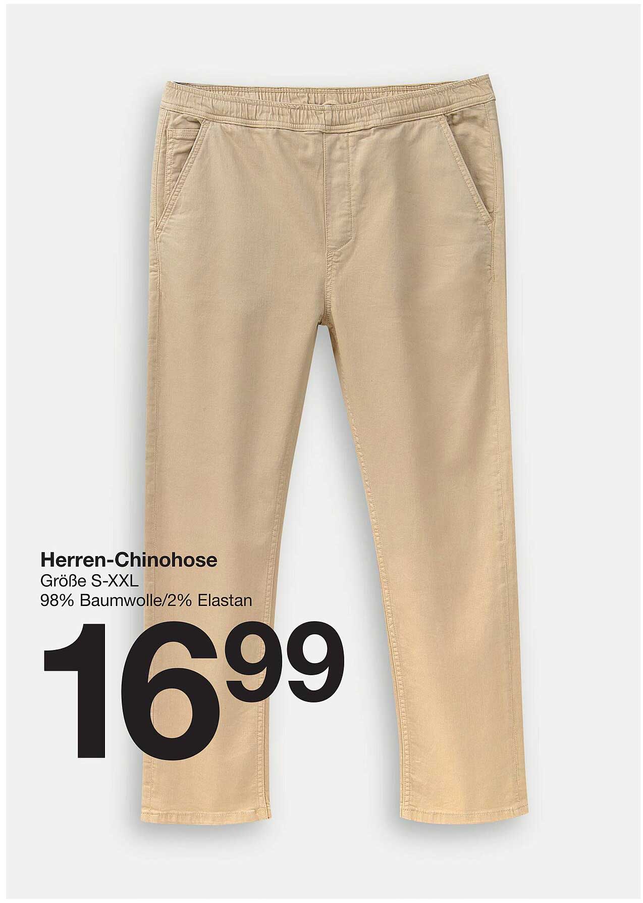 Herren-Chinohose - Größe S-XXL