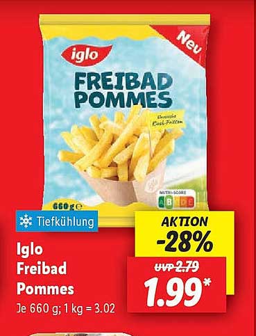 Iglo Freibad Pommes