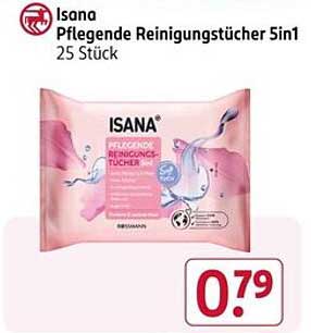 Isana Pflegende Reinigungstücher 5in1 – 25 Stück