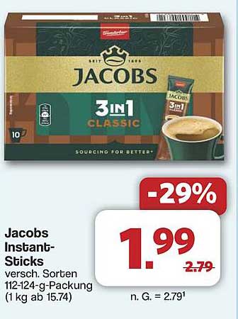 Jacobs Instant-Sticks 3in1 Classic