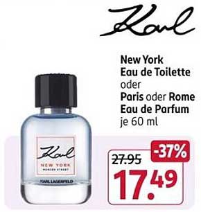 Karl Lagerfeld New York Eau de Toilette oder Paris/Rome Eau de Parfum 60 ml