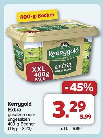 Kerrygold Extra gesalzen oder ungesalzen 400-g-Becher