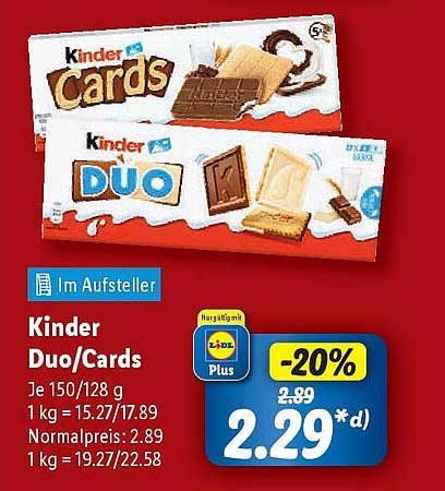 Kinder Duo/Cards 150 g