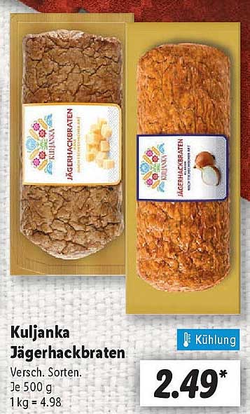 Kuljanka Jägerhackbraten - Verschiedene Sorten, 500 g