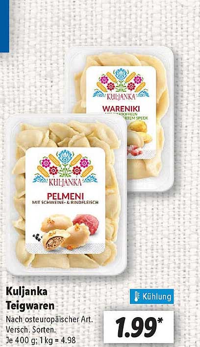 Kuljanka Teigwaren - Pelmeni und Wareniki