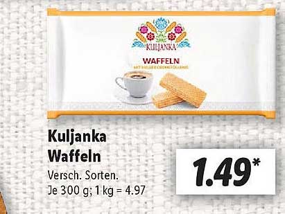 Kuljanka Waffeln - Verschiedene Sorten
