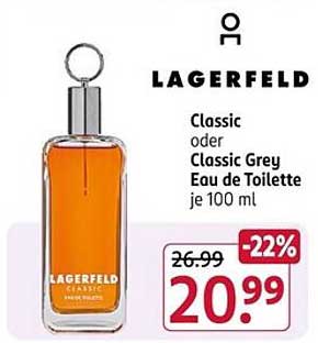 LAGERFELD Classic oder Classic Grey Eau de Toilette je 100 ml