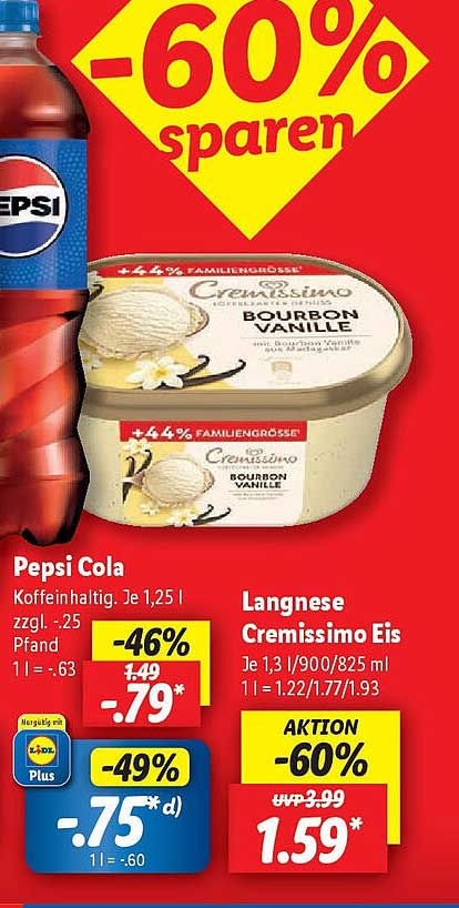 Langnese Cremissimo Eis Bourbon Vanille – 60% Rabatt
