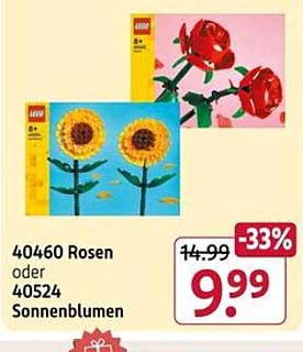 LEGO 40460 Rosen oder 40524 Sonnenblumen