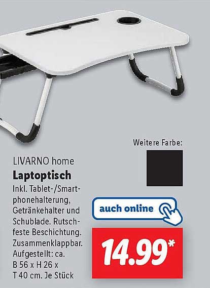 LIVARNO home Laptop Tisch
