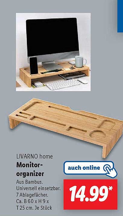 LIVARNO home Monitor-Organizer