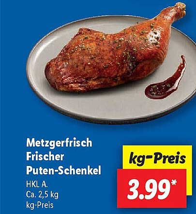 Metzgerfrisch Frischer Putenschenkel