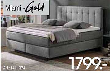 Miami Gold – Luxusbett für erholsamen Schlaf