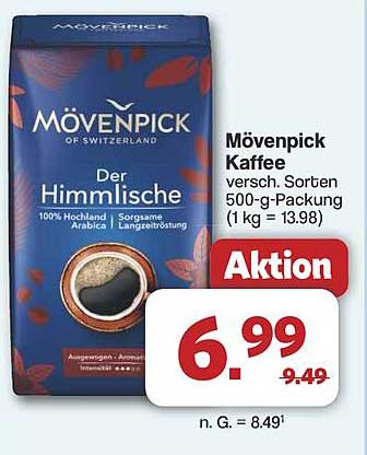 Mövenpick Kaffee - Der Himmlische, 500-g-Packung