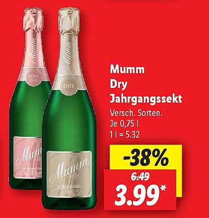 Mumm Dry Jahrgangssekt