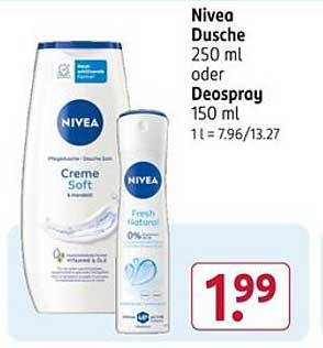Nivea Dusche 250 ml oder Deospray 150 ml