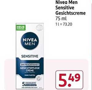 Nivea Men Sensitive Gesichtscreme 75 ml